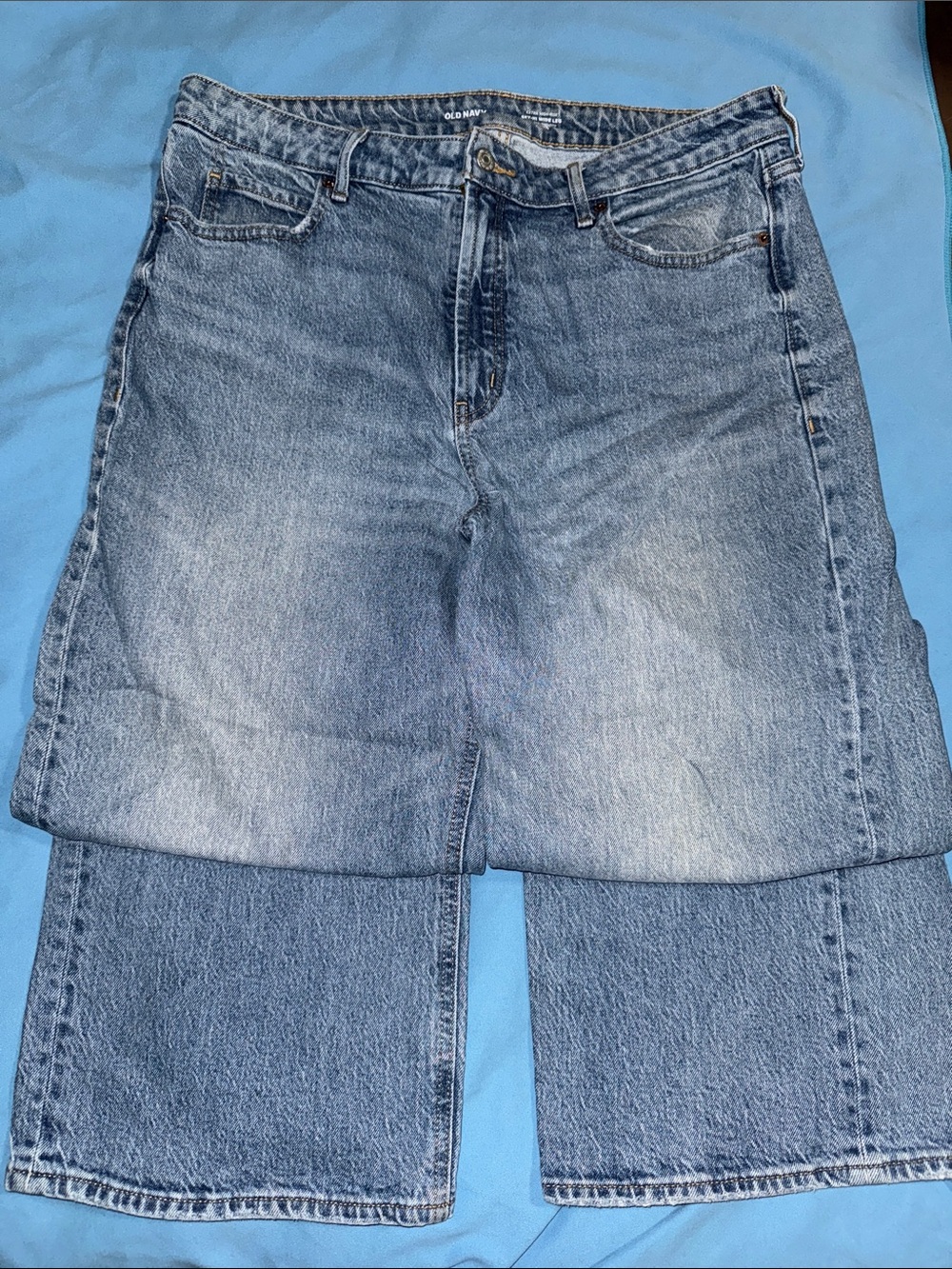 Women’s Light Blue Extra High Rise Denim Old Navy Jeans -